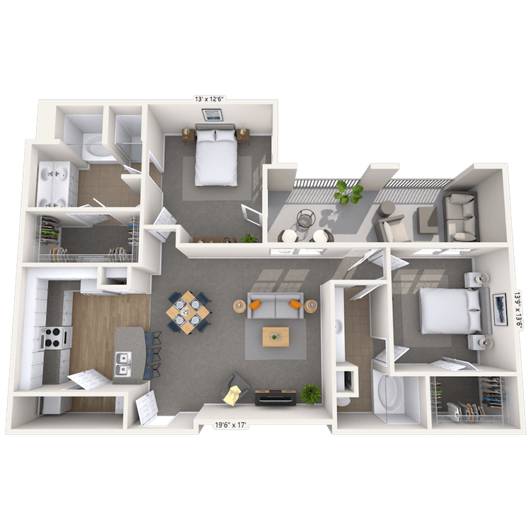 Floorplan image of unit 01562