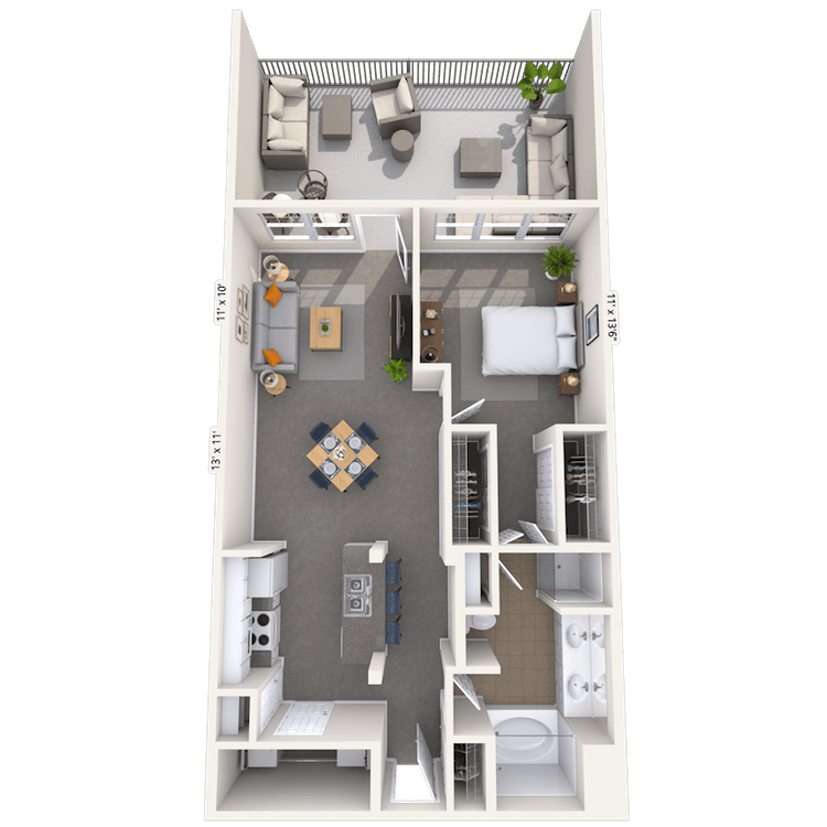 Floorplan image of unit 01402