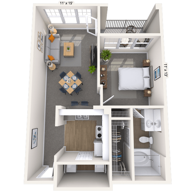Floorplan image of unit 01258