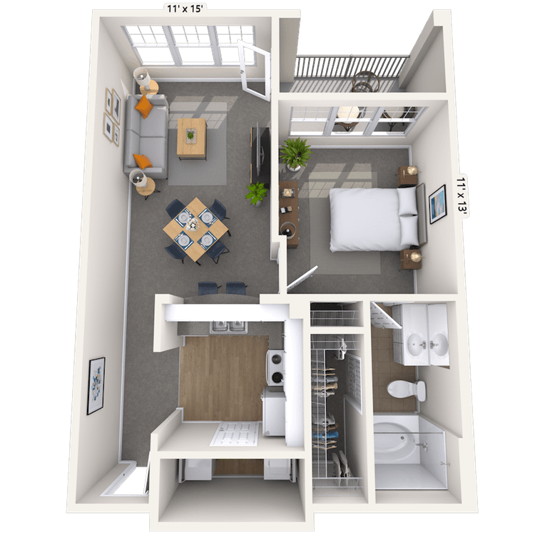 Floorplan image of unit 01440