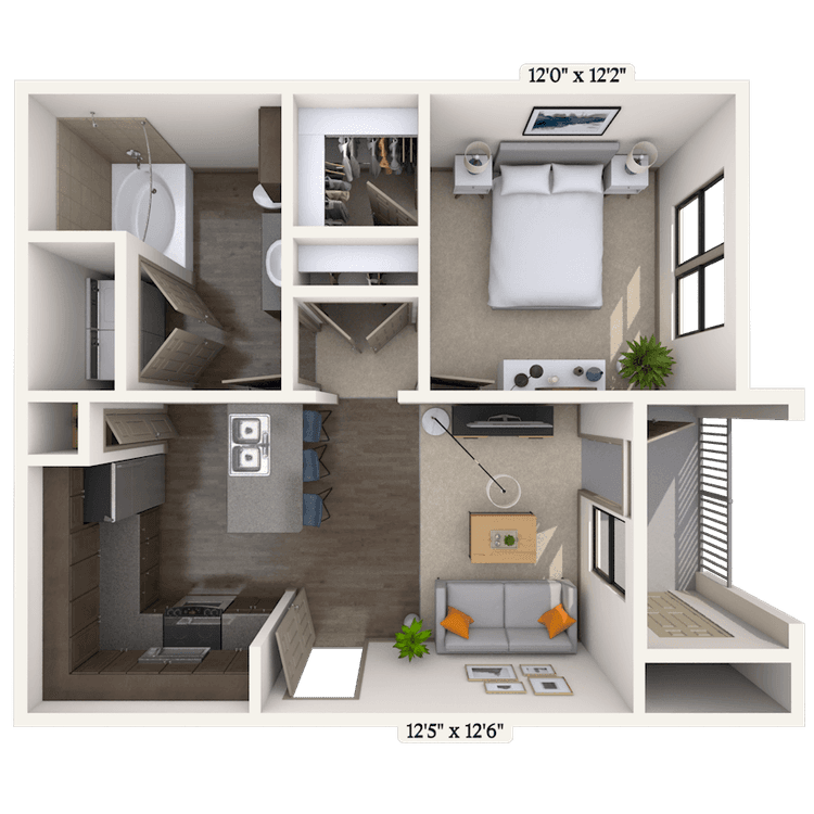 Floorplan image of unit 04103