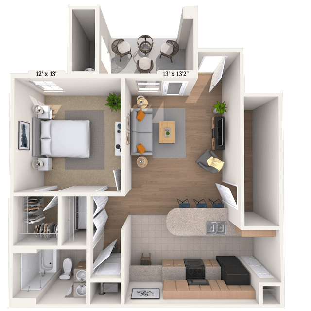 Floorplan image of unit 028108