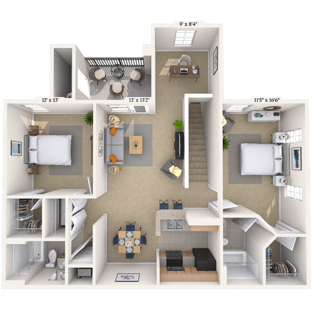 Floorplan image of unit 025124