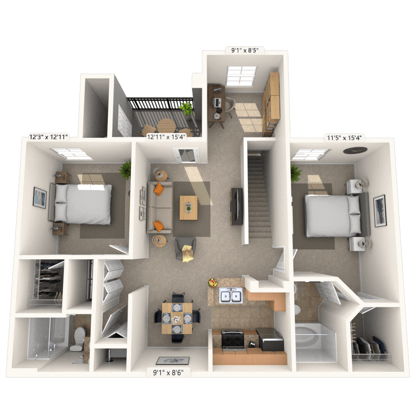 Floorplan image of unit 0111205