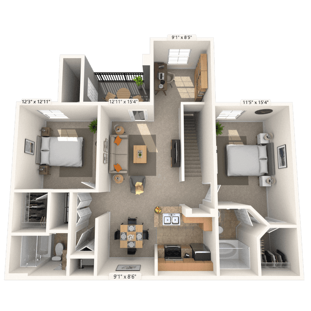 Floorplan image of unit 0111206