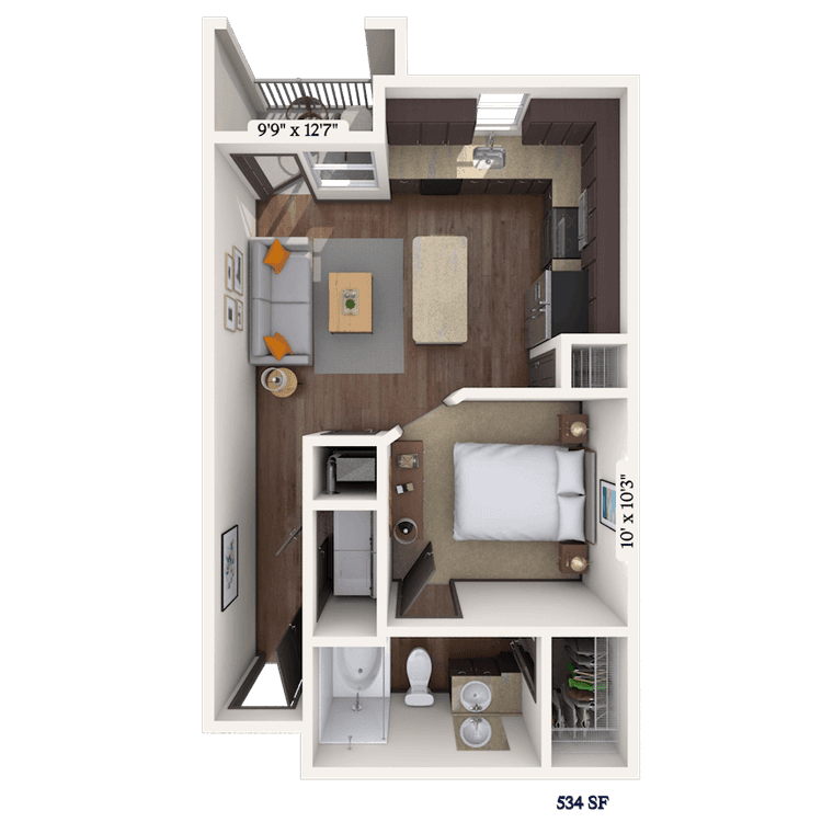 Floorplan image of unit II 13303