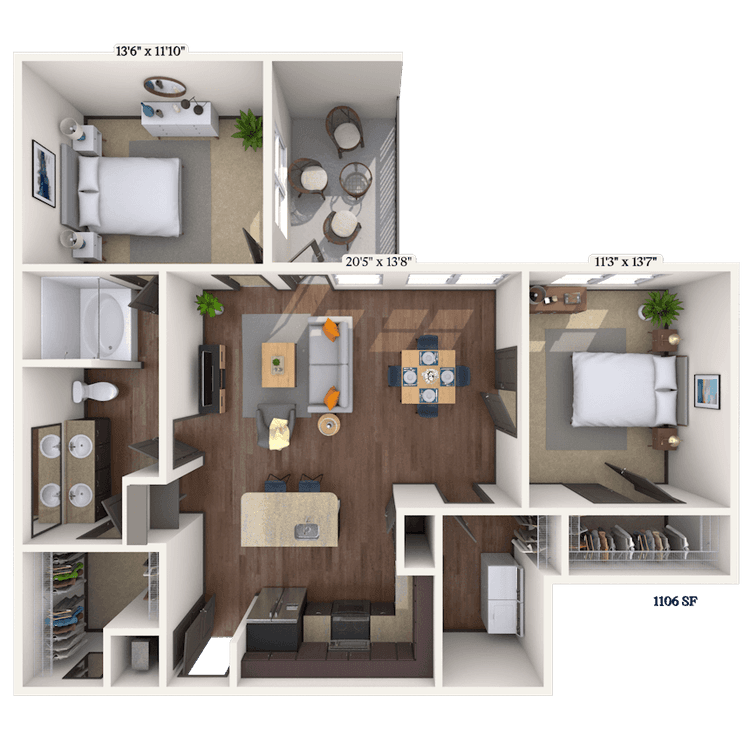 Floorplan image of unit II 9209