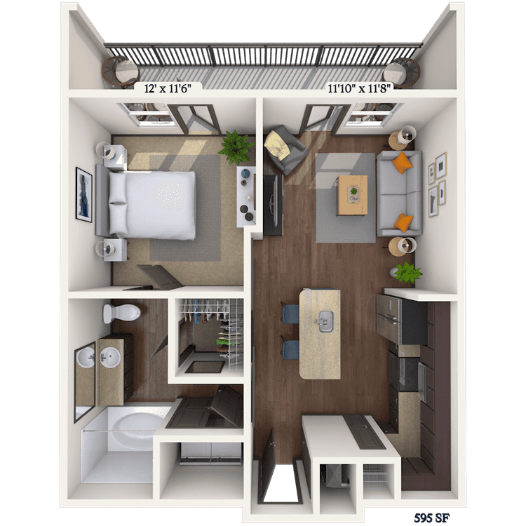 Floorplan image of unit II 10310