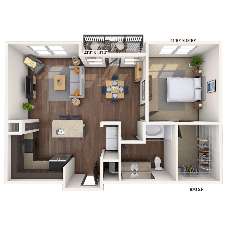 Floorplan image of unit II 12205
