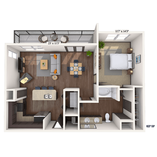 Floorplan image of unit 2102