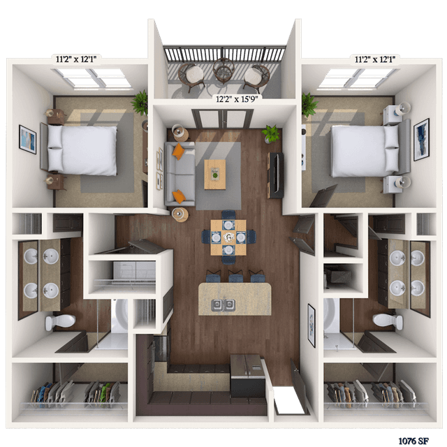 Floorplan image of unit 4115