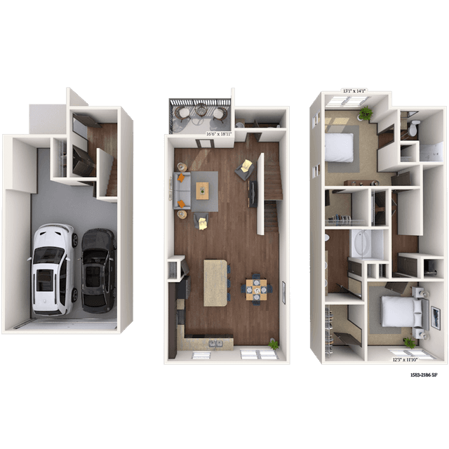 Floorplan image of unit 6103
