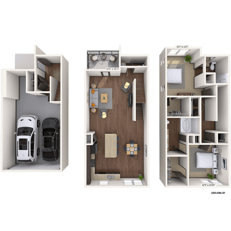 Floorplan image of unit 7104