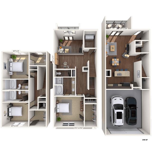 Floorplan image of unit 6110
