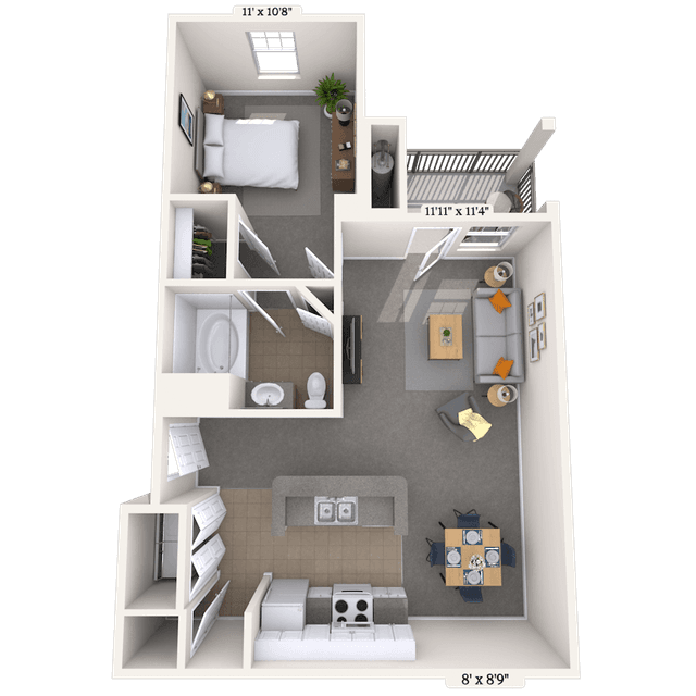 Floorplan image of unit 0202306