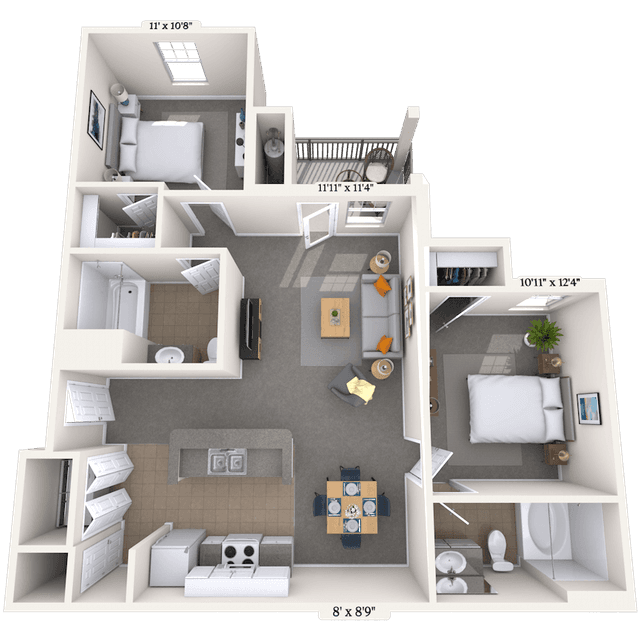 Floorplan image of unit 0404303