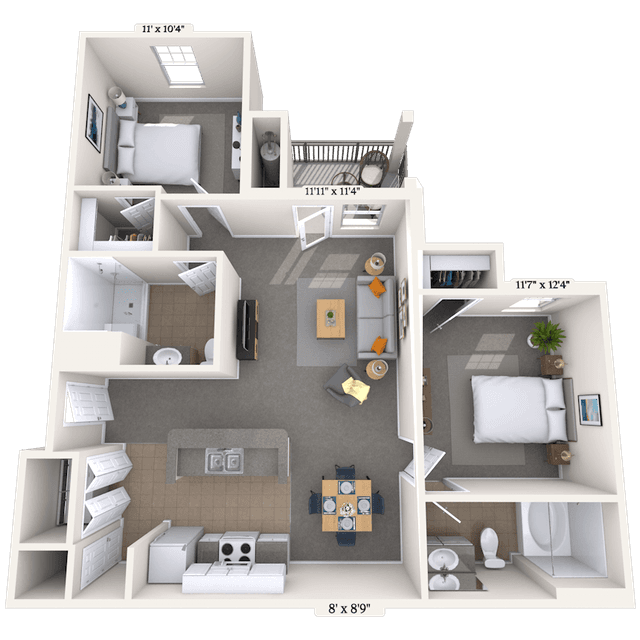 Floorplan image of unit 2020201