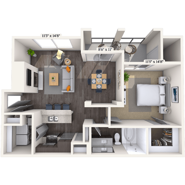 Floorplan image of unit 010236