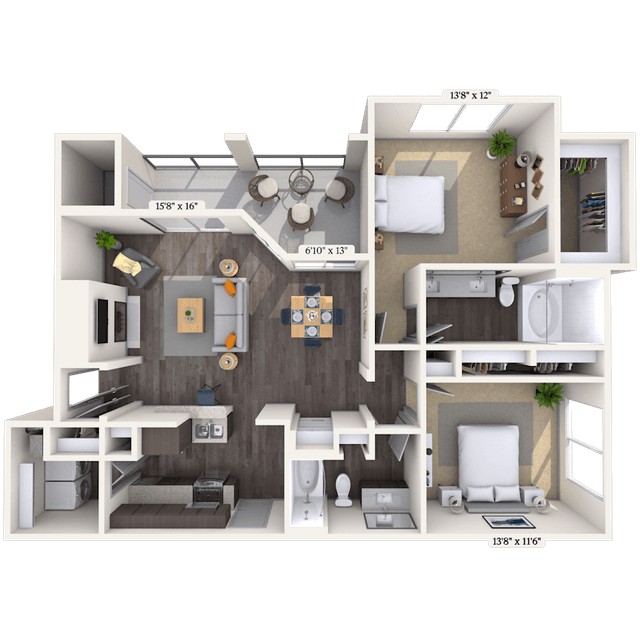 Floorplan image of unit 011021