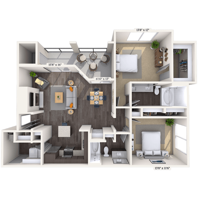 Floorplan image of unit 011228
