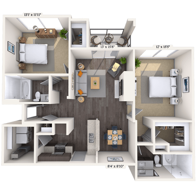 Floorplan image of unit 011533