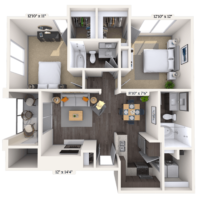 Floorplan image of unit 012023