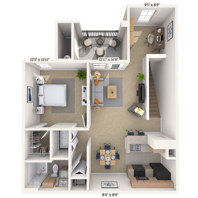 Floorplan image of unit 0112205