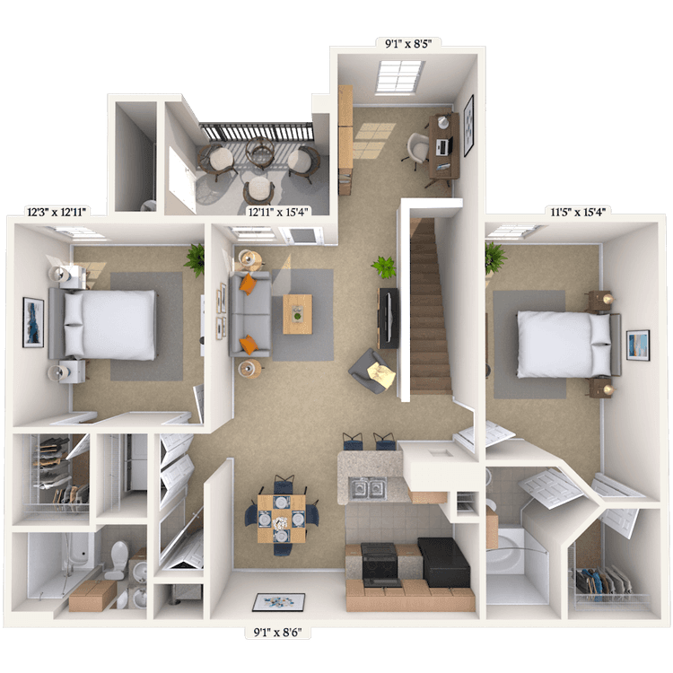 Floorplan image of unit 0124202