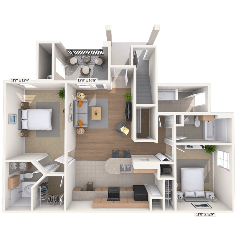 Floorplan image of unit 0119101