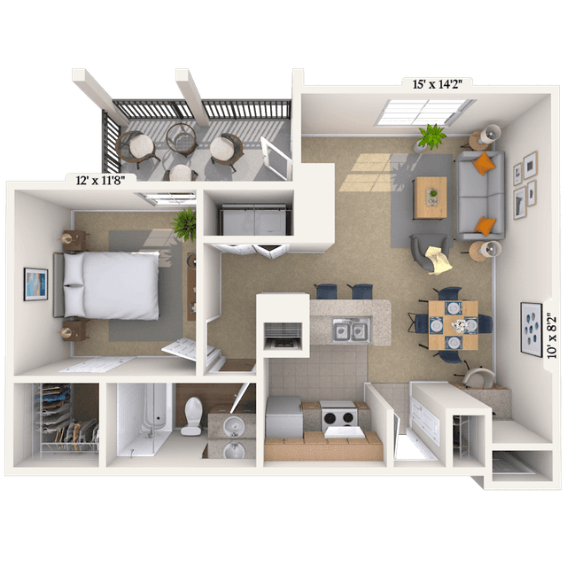 Floorplan image of unit 06307