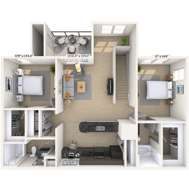 Floorplan image of unit 101022