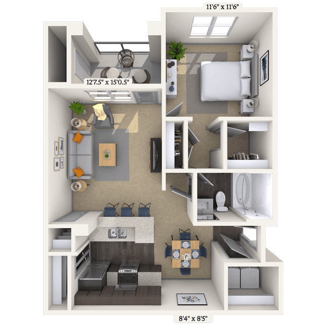 Floorplan image of unit 010124
