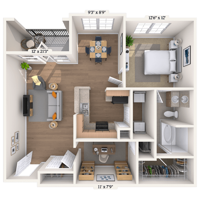 Floorplan image of unit 0404302