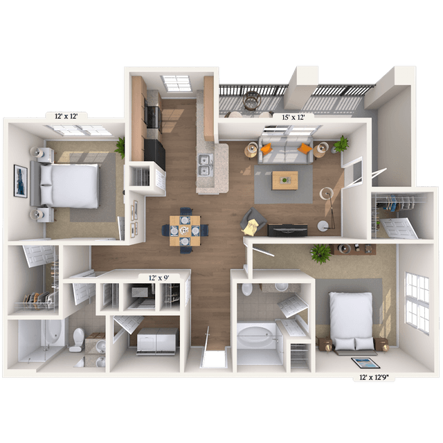 Floorplan image of unit 0505207