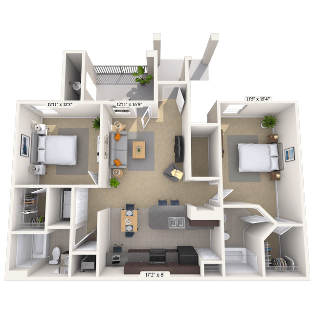Floorplan image of unit 0202103