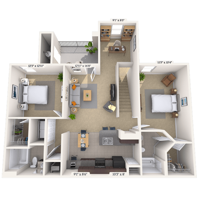Floorplan image of unit 0202204