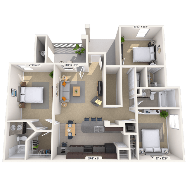 Floorplan image of unit 0303102