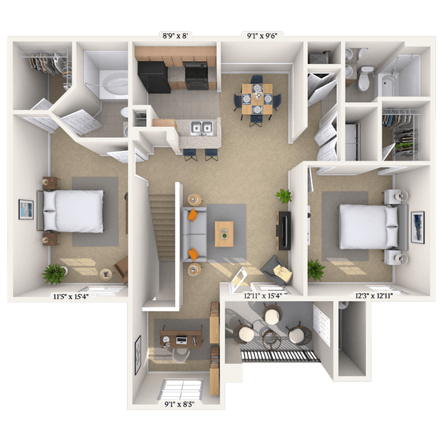 Floorplan image of unit 0123206