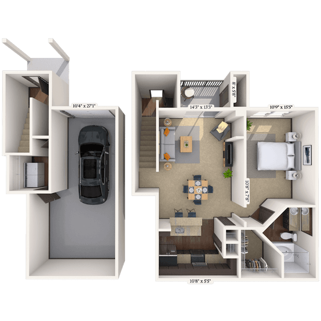 Floorplan image of unit 002118