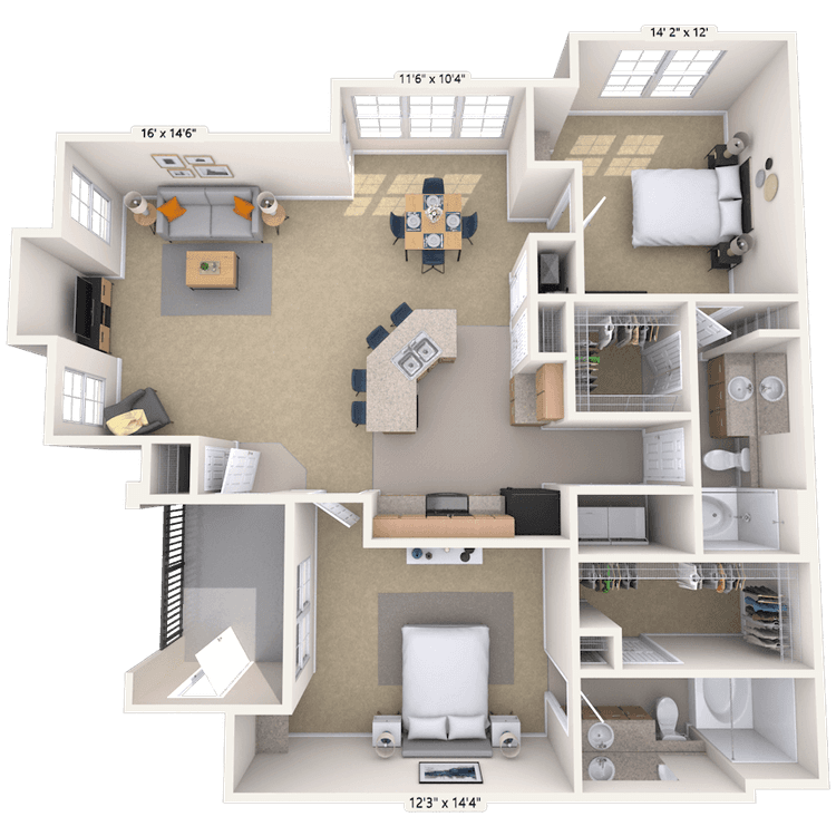 Floorplan image of unit 020231