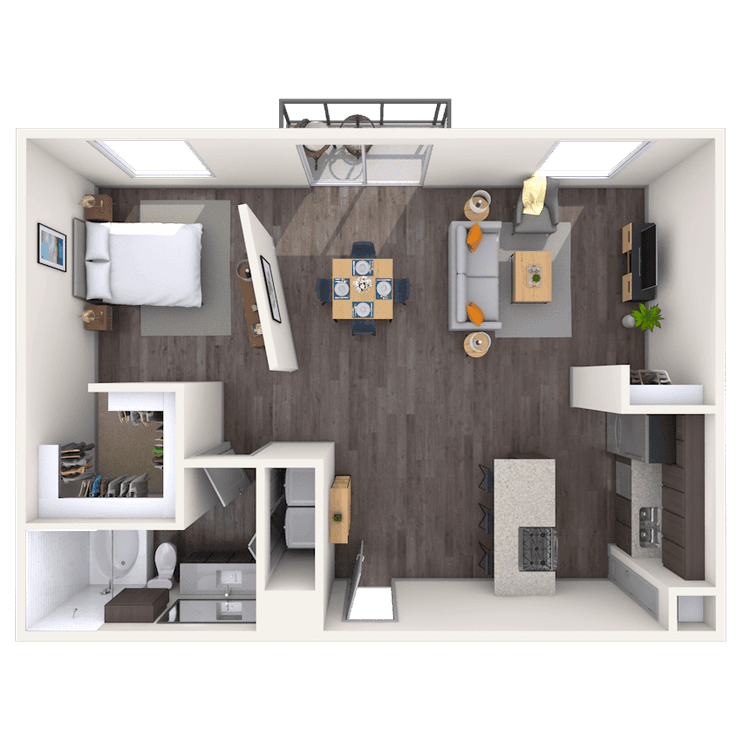 Floorplan image of unit 12105