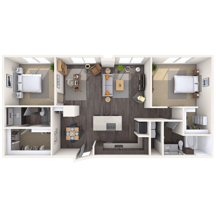 Floorplan image of unit 13075