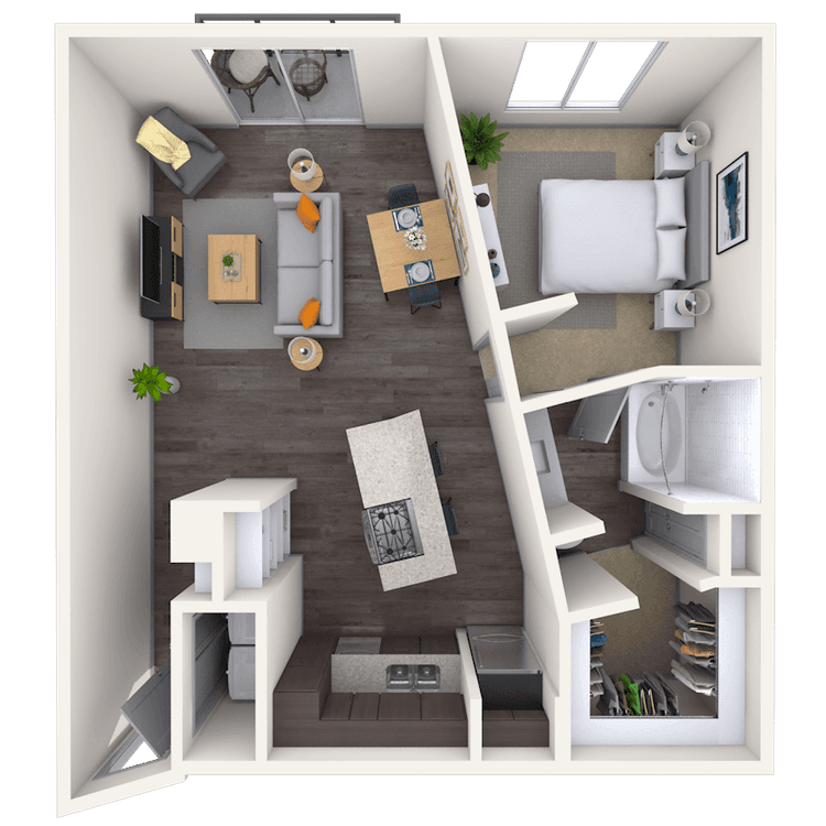 Floorplan image of unit 13102