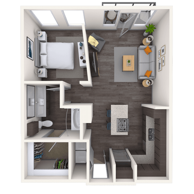 Floorplan image of unit 14036