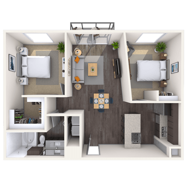 Floorplan image of unit 14092