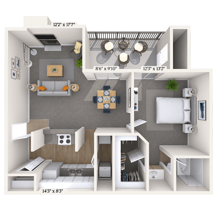 Floorplan image of unit 010117