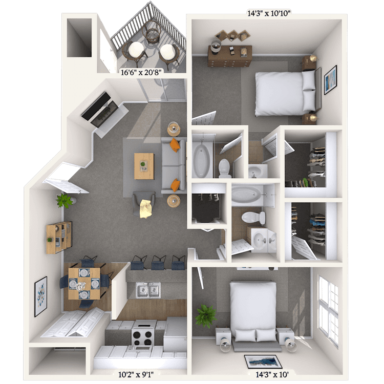 Floorplan image of unit 021621