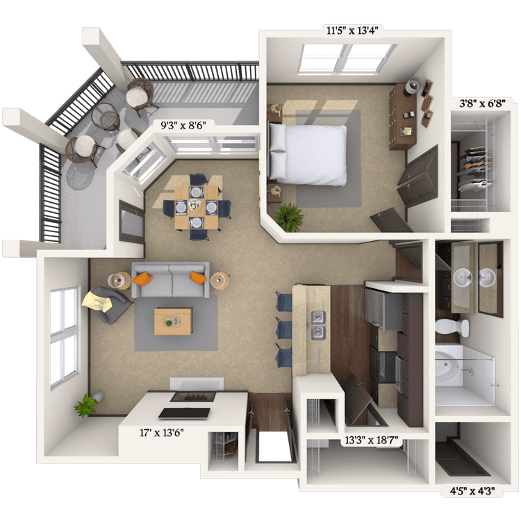 Floorplan image of unit 09911