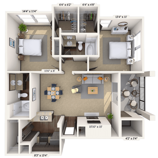 Floorplan image of unit 171725