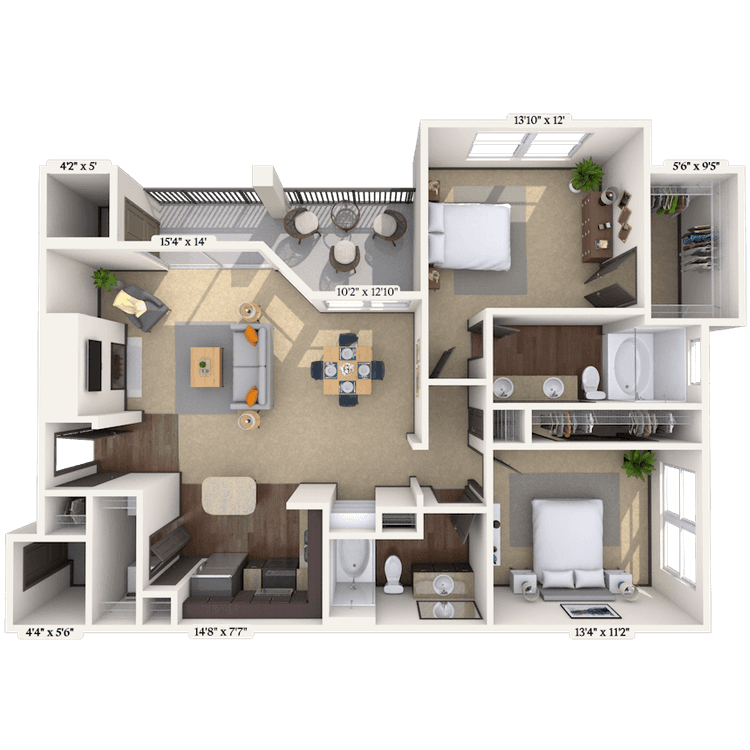 Floorplan image of unit 09922